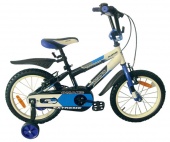 Велосипед детский OMAKS 05-16 белый/черный/синий (колеса 16")