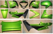 Накладки комплект зеленый  XGJ125-26