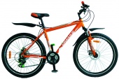 Велосипед OMAKS 10-222 disk оранжевый (колеса 26"; 21 скорость; рама-18")