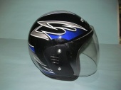 .Шлем XZН 03 черный с серебристым р-р М