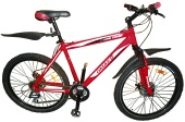 Велосипед OMAKS 26-127 disk красный (колеса 26"; 21 скорость; рама-19,5")