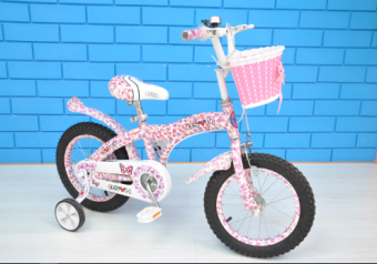 Велосипед детский OMAKS OM-A105-16WP белый/розовый (колеса 12")